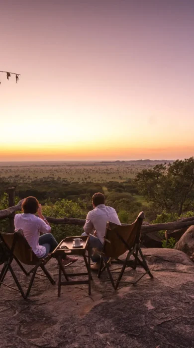 sundowners, Elewana Serengeti Pioneer Camp, the serengeti, tanzania