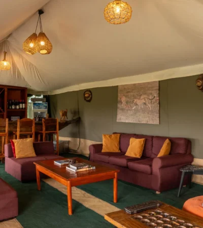 Lounge, Nasikia Mobile Migration Camp, Serengeti, Tanzania