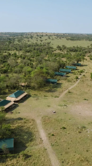 Aerial, Nasikia Mobile Migration Camp, Serengeti, Tanzania