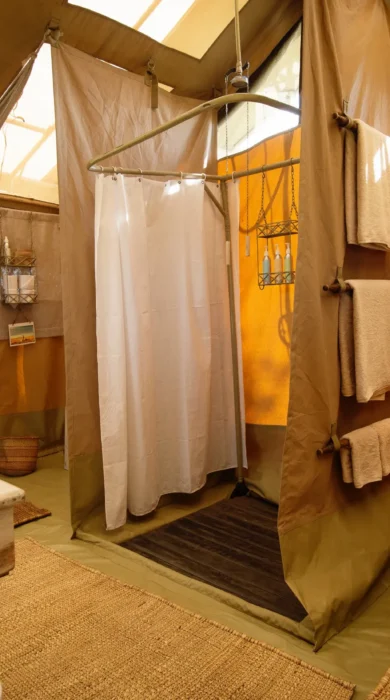 serengeti safari camp washroom tanzania yellow zebra safaris