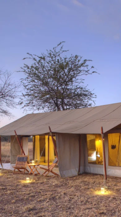 ubuntu camp guest tent exterior