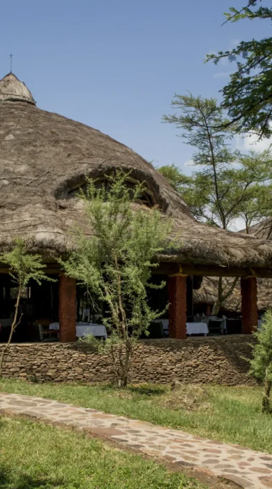 Serena Serengeti dining hut