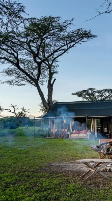 camp fire, lemala mara, the serengeti, tanzania