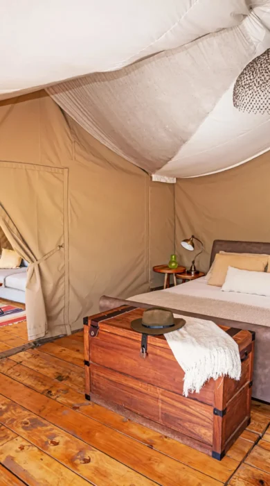 double bedroom, lemala ewanjan camp, the serengeti, tanzania