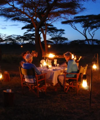 Privtae safari dinning under the stars