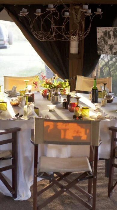 serian serengeti kakessio wetu dining area detail