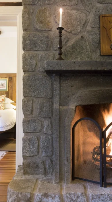 gibb's farm fire place tanzania yellow zebra safaris