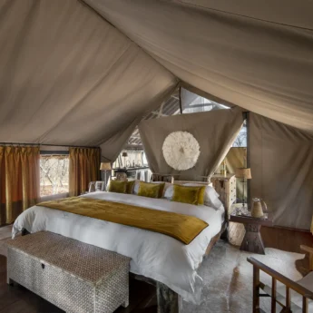 tented suite, jongomero camp, ruaha national park, tanzania