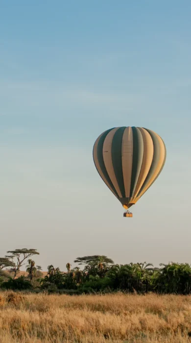 hot air balloon, nimali serengeti, serengeti np, tanzania