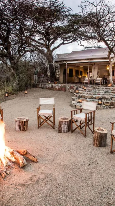 Mwiba Tented Camp Fire