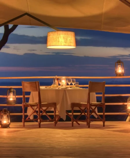 private dinner serengeti bushtops tanzania yellow zebra safaris