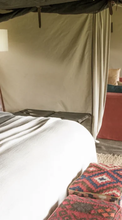Family tent bedroom, Nyasi Migrational Camp, Tanzania