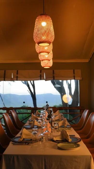 Dining, Craters Edge, Ngorongoro Crater,Tanzania