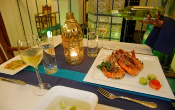 restaurent menu, zanzibar palace hotel, tanzania beach resorts