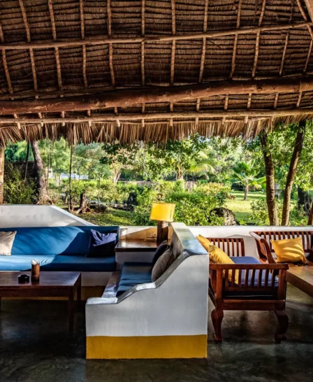 lounge, ponwe beach hotel, zanzibar, tanzania