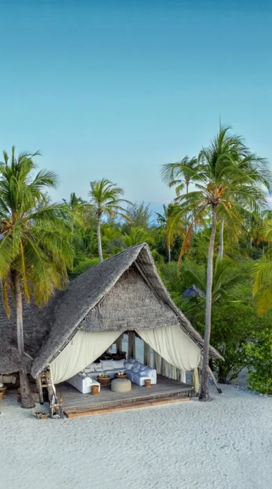 lounge exterior, fanjove island, mainland coast, tanzania