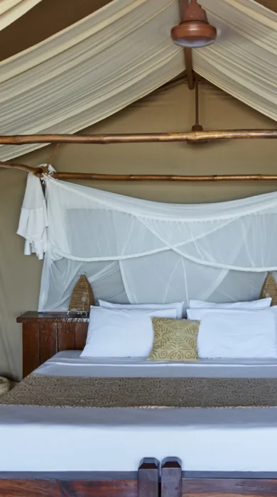 fundu lagoon double bedroom tanzania yellow zebra safaris