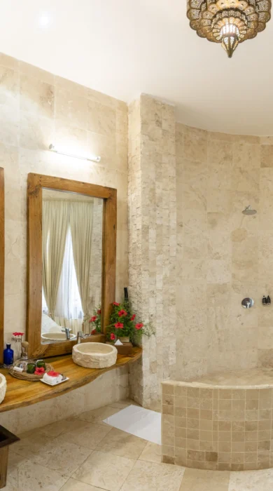 Kimwondo Bathroom, Xandu Villas, Tanzania