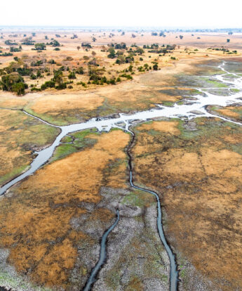 Aerial, Wilderness Busanga Bush Camp, Kafue, Zambia