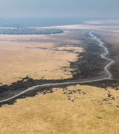 Aerial view of Katavi National Park, Tanzania