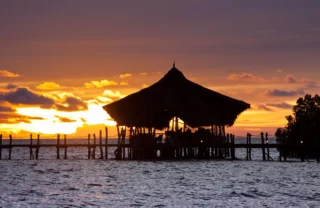 Sunset over Fundu Lagoon, Pemba Island, Tanzania