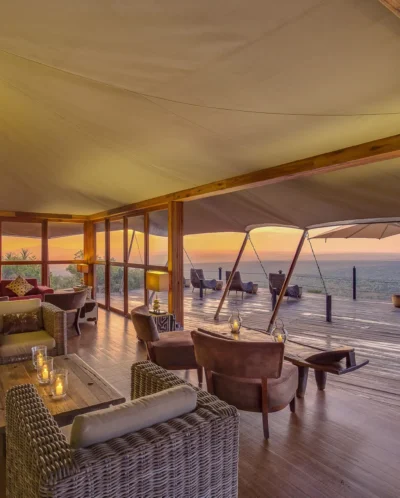 Loisaba luxury tent main area