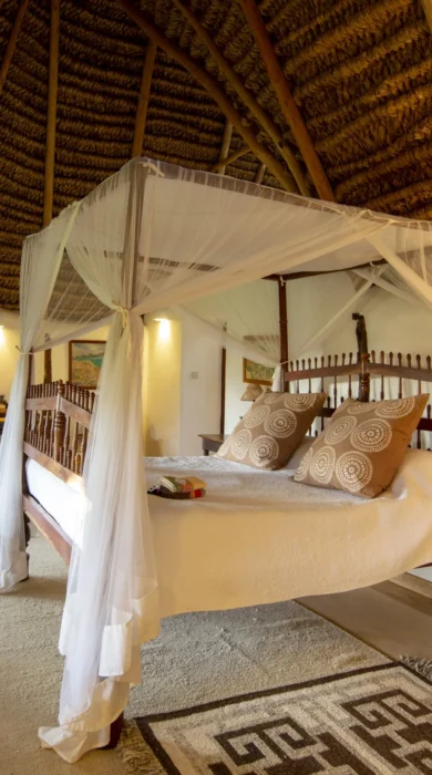 lewa wilderness bedroom kenya yellow zebra safaris