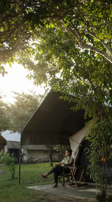Serian private camp exterior