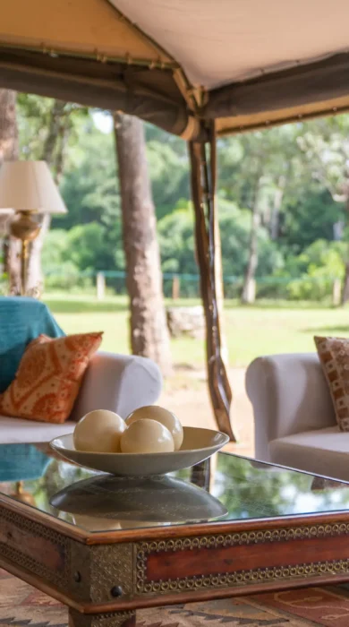 governors private camp lounge details kenya yellow zebra safaris