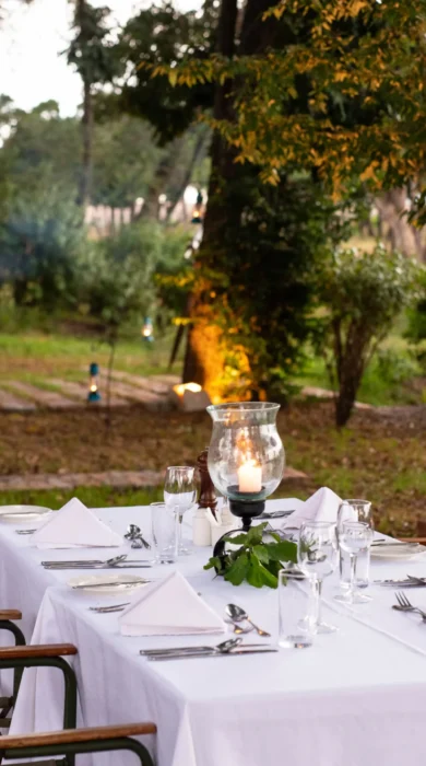sand rivers tanzania private dining