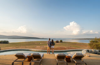 Pool, Wilderness Magashi Peninsula, Akagera National Park, Rwanda