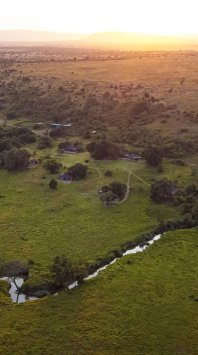 Aerial, Kicheche Mara, Greater Mara Conservancies, Kenya