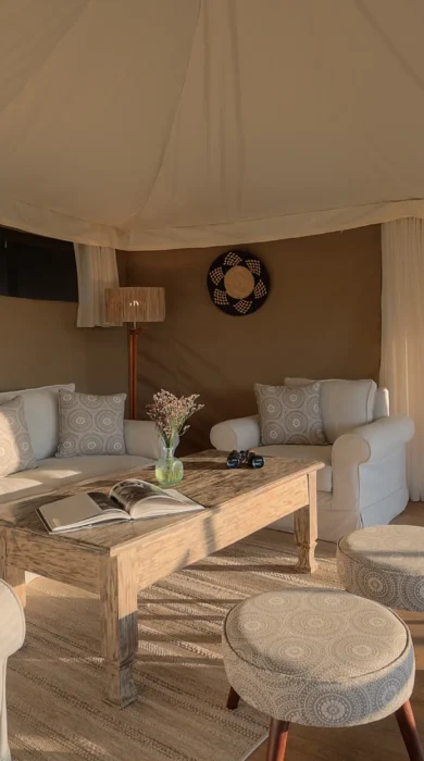 Lounge, Kicheche Valley, Greater Mara Conservancies, Kenya