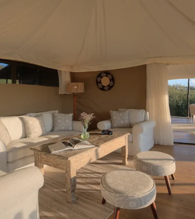 Lounge, Kicheche Valley, Greater Mara Conservancies, Kenya