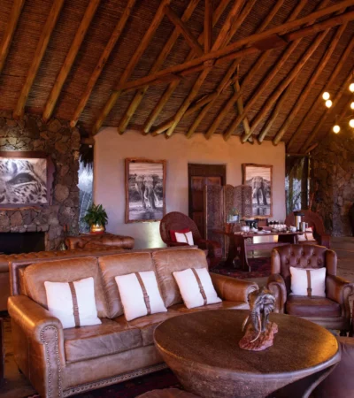 Lounge, OI Donyo Lodge, Amboseli, Kenya