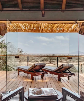 Deck, OI Donyo Lodge, Amboseli, Kenya