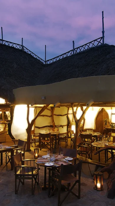 satao elarai dining kenya yellow zebra safaris