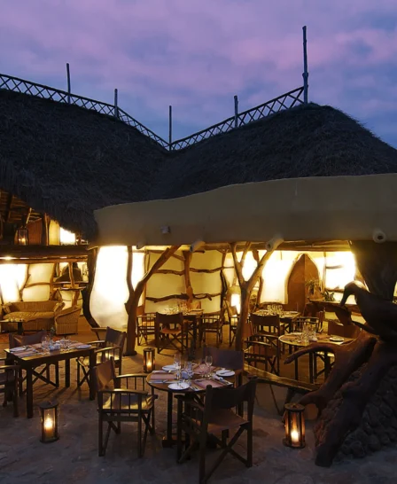satao elarai dining kenya yellow zebra safaris