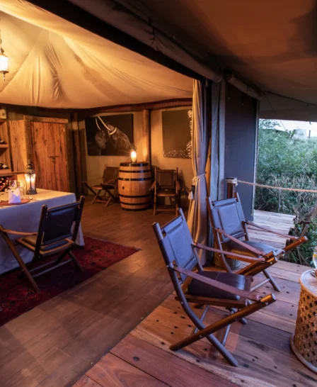 mara nyika kenya balcony yellow zebra safaris