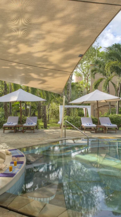 almanara villas pool area kenya yellow zebra safaris
