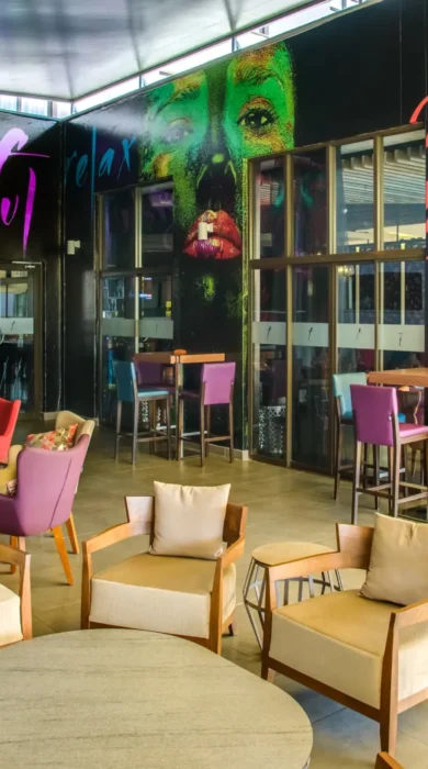 social area, tamarind tree hotel, nairobi, kenya