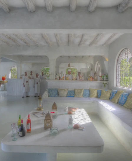 msambweni beach house lounge area yellow zebra safaris