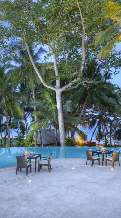 almanara boutique hotel poolside dining kenya yellow zebra safaris