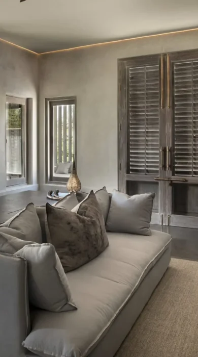 Lounge area in bedroom, Sirai Beach, Kenya