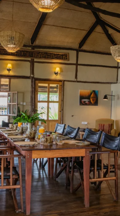 Dining Room, Virunga Lodge, Volcanoes National Park, Rwanda