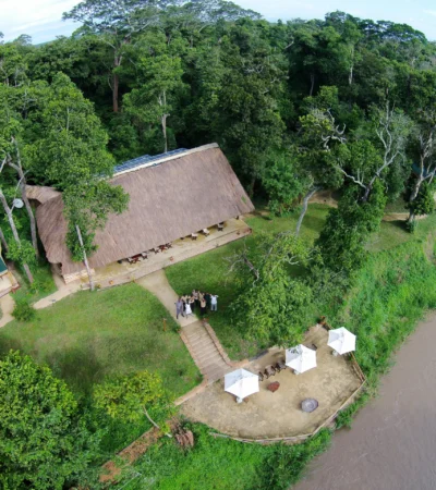 Ishasha Wilderness Camp Aerial 2014 (8)