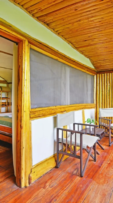 Room veranda, Buhoma Lodge, Bwindi, Uganda