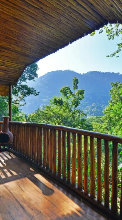 Guest view, Buhoma Lodge, Bwindi, Uganda