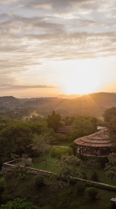 Aerial, Kyambura Gorge, Queen Elizabeth Np, Uganda