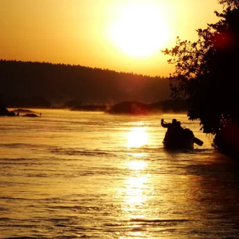 sunset on the nile, jinja, uganda safari vacations